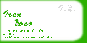 iren moso business card