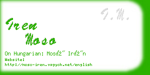 iren moso business card
